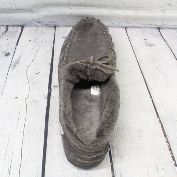 LL BEAN Shearling Lined Mocs Slippers Size 10 M - Picture 6 of 9